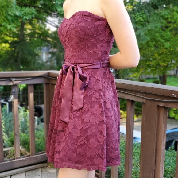 Strapless Dress Hoco Prom Sadie's - Picture 3 of 7